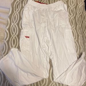 2 pairs of Dickies white scrubs (pants only)